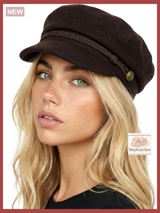 Classic Newsboy Cap Cotton Baker Boy Hat Retro Vintage Style Adjustable Fit